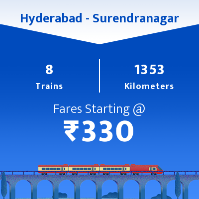 Hyderabad To Surendranagar Trains